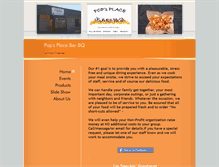 Tablet Screenshot of popsplacebarbq.com